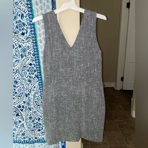 Banana republic navy blue & white dress